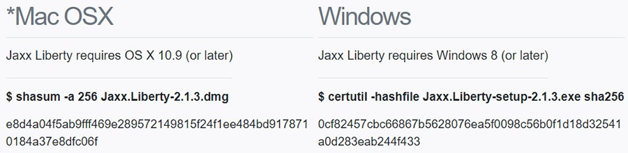 jaxxDesktopChecksum