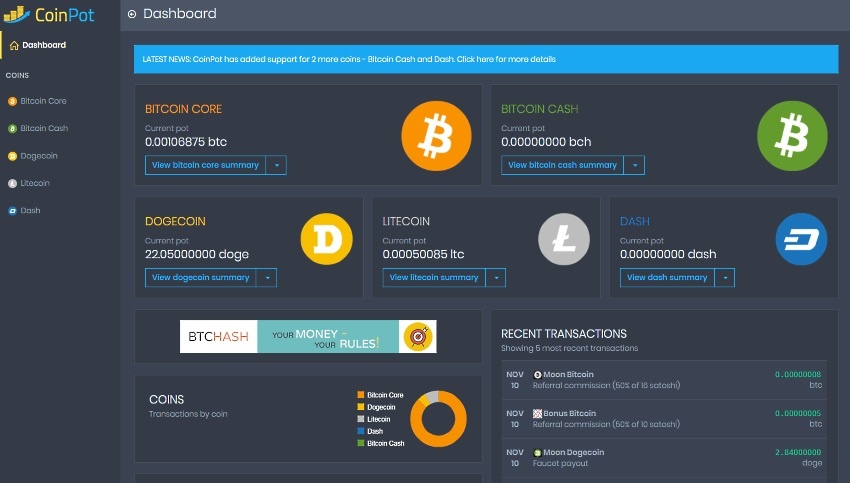 coinpot coins
