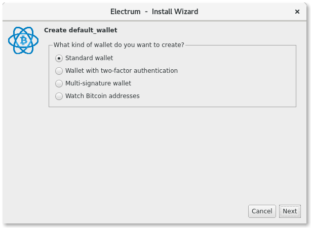 default wallet electrum