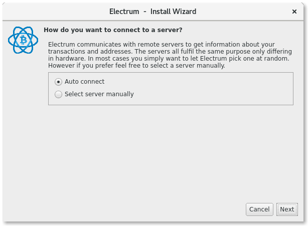 electrum server verbindung