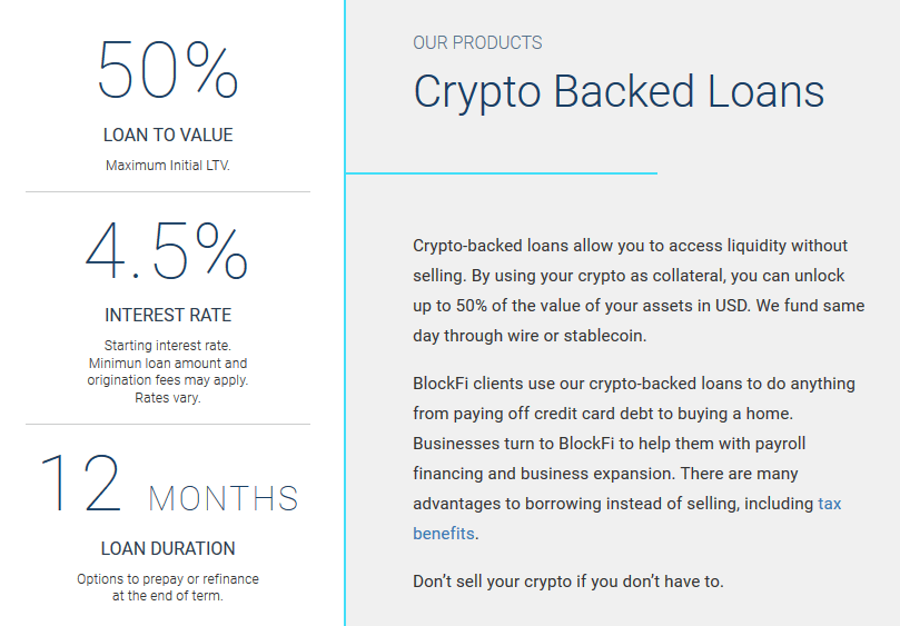 BlockFi-Bitcoin Kredite