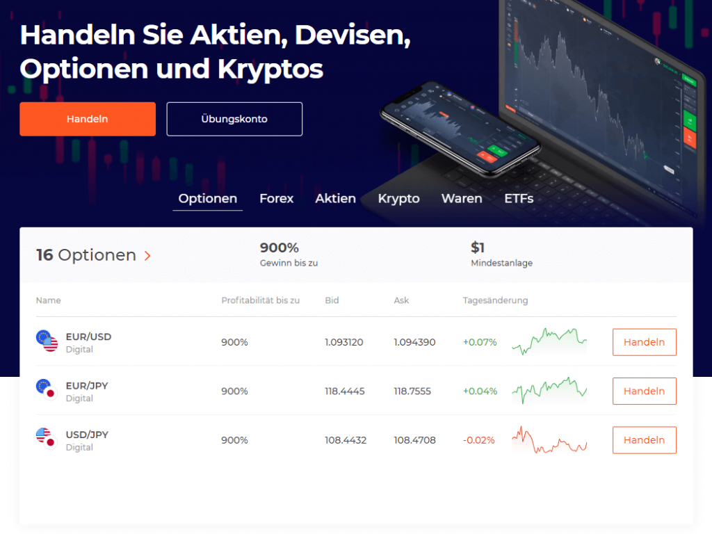 iq option home