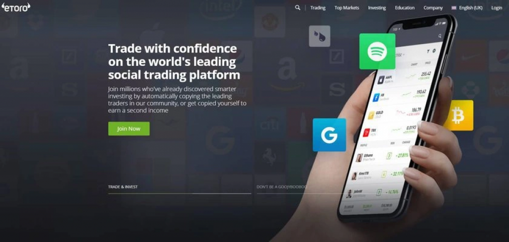 eToro website