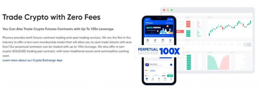 phemex trading zero fees