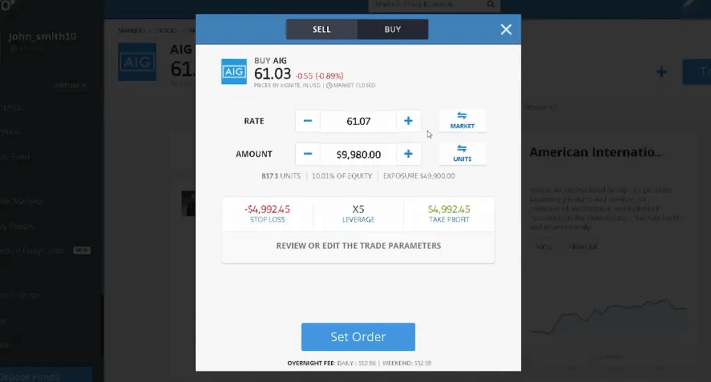 etoro order types