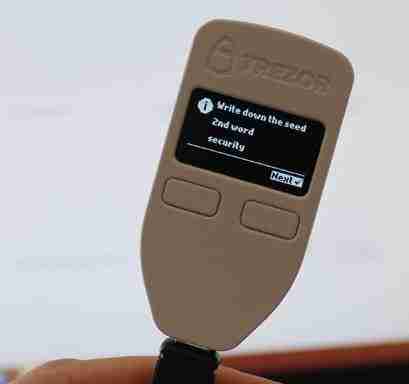trezor one recovery seed